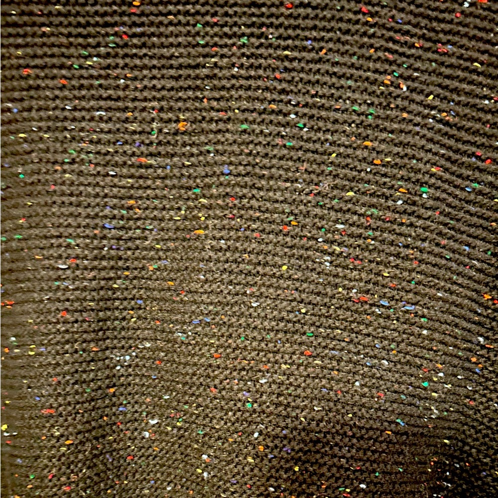 Black Knit Crop Top Sweater - Picture 2 of 6